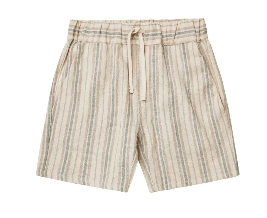 12-18m Rylee   Cru BERMUDA SHORT || RUSTIC STRIPE HUNTINGTON LOCATION