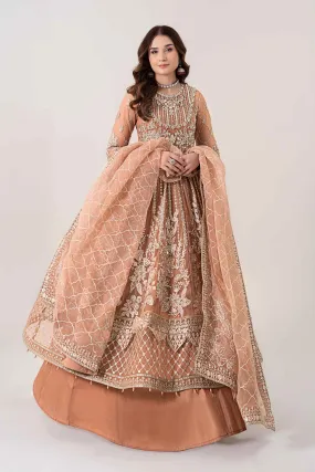 3 Piece Embroidered Net Suit | BDS-2804