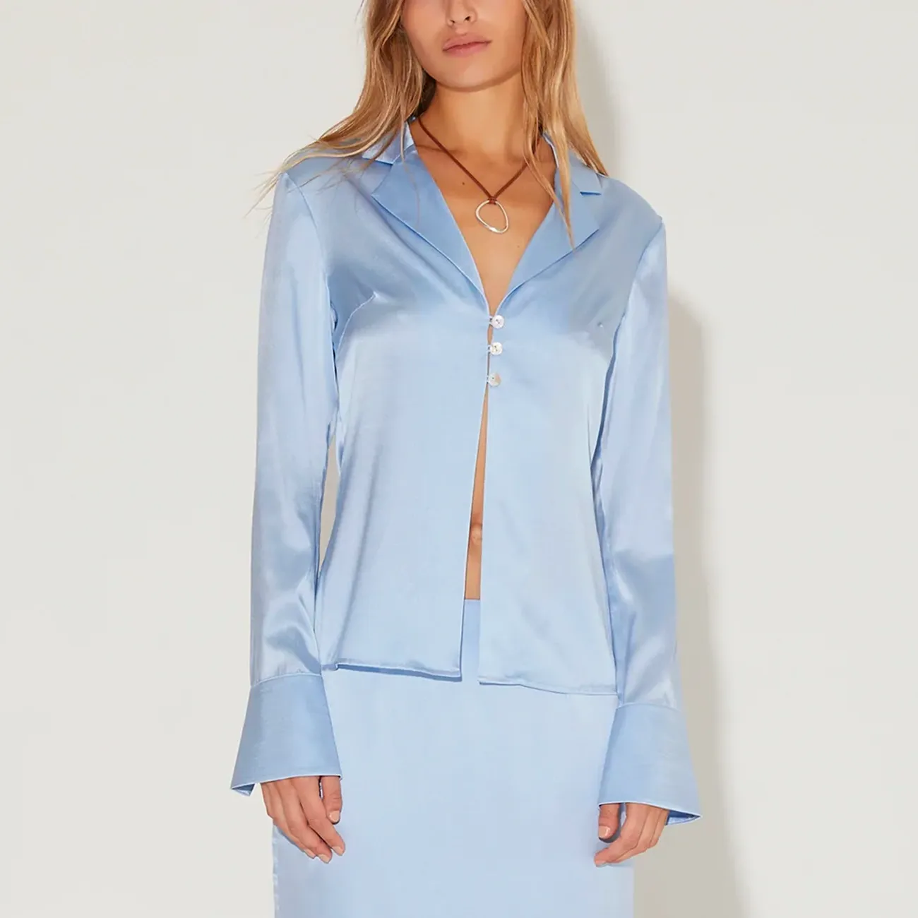 Angelina Shirt - Cornflower