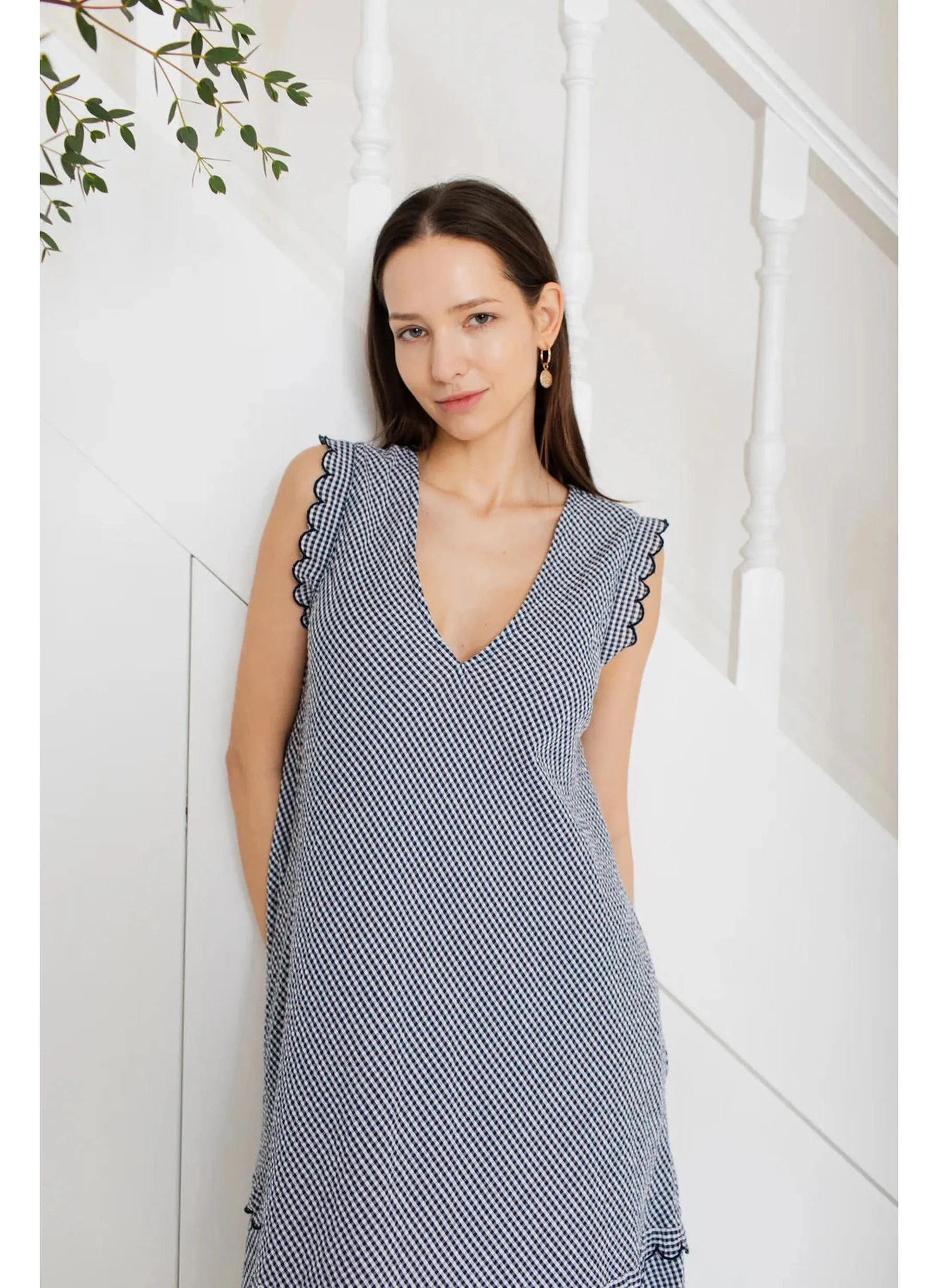 Attie Dress - Midnight Gingham