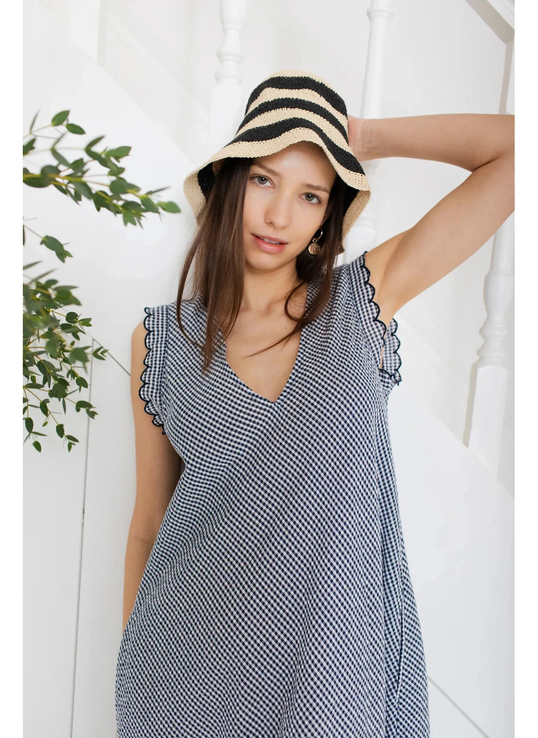 Attie Dress - Midnight Gingham