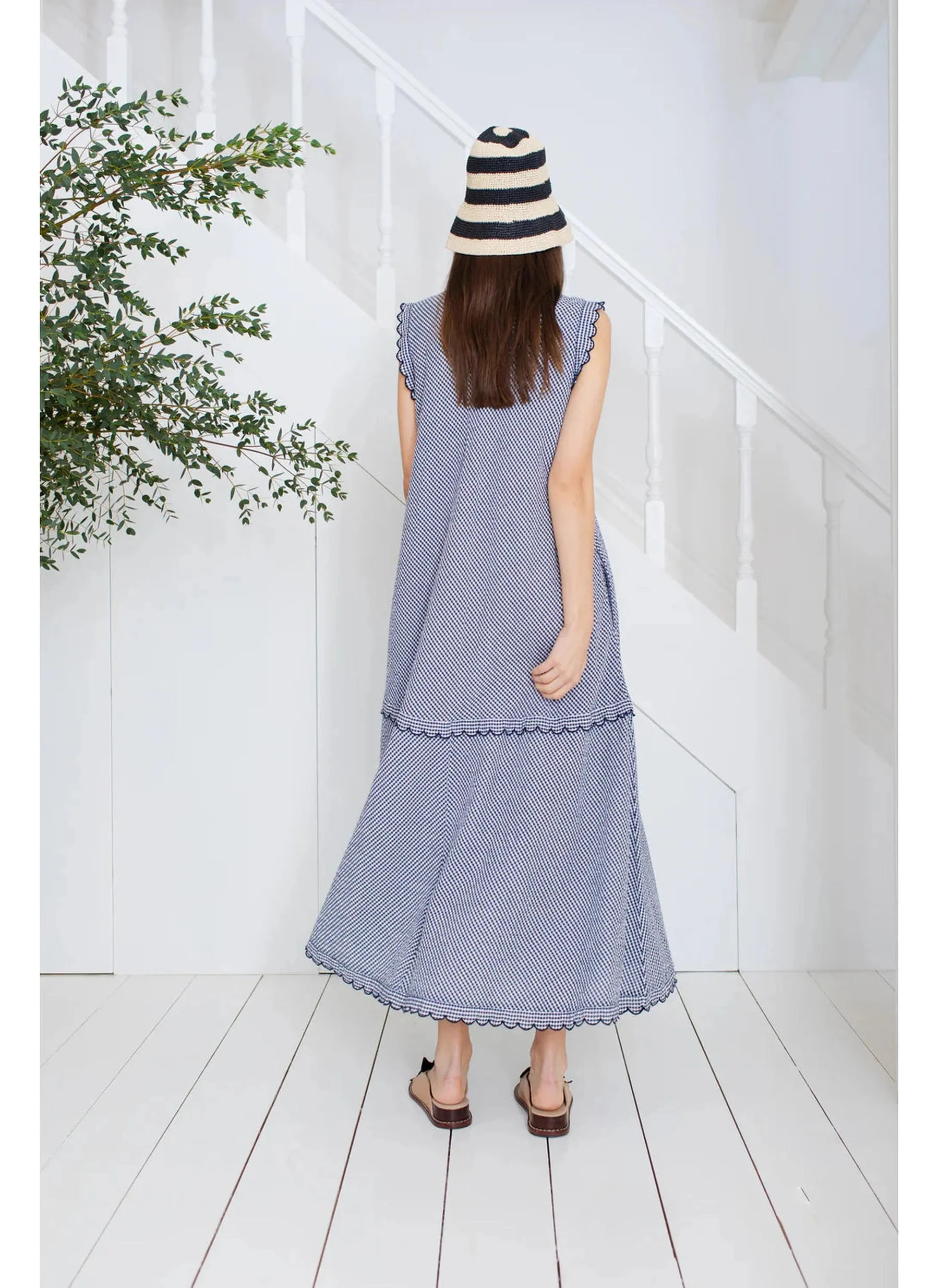 Attie Dress - Midnight Gingham