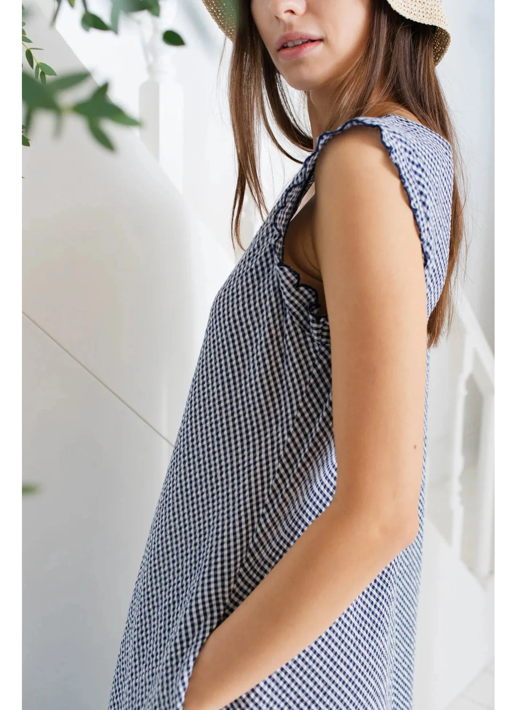 Attie Dress - Midnight Gingham
