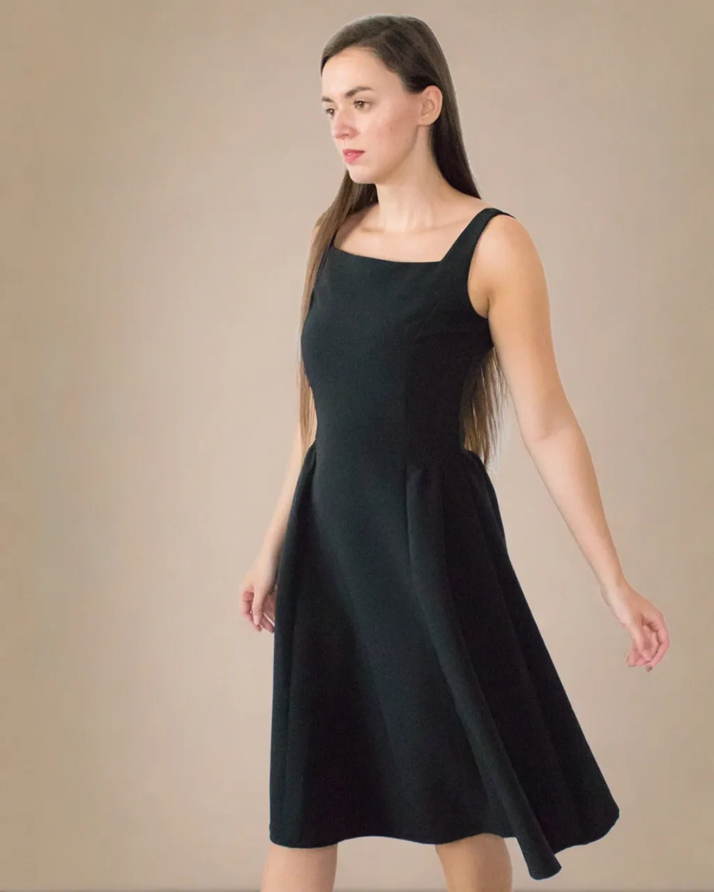 Audrey Classic Fit&Flare Black Dress