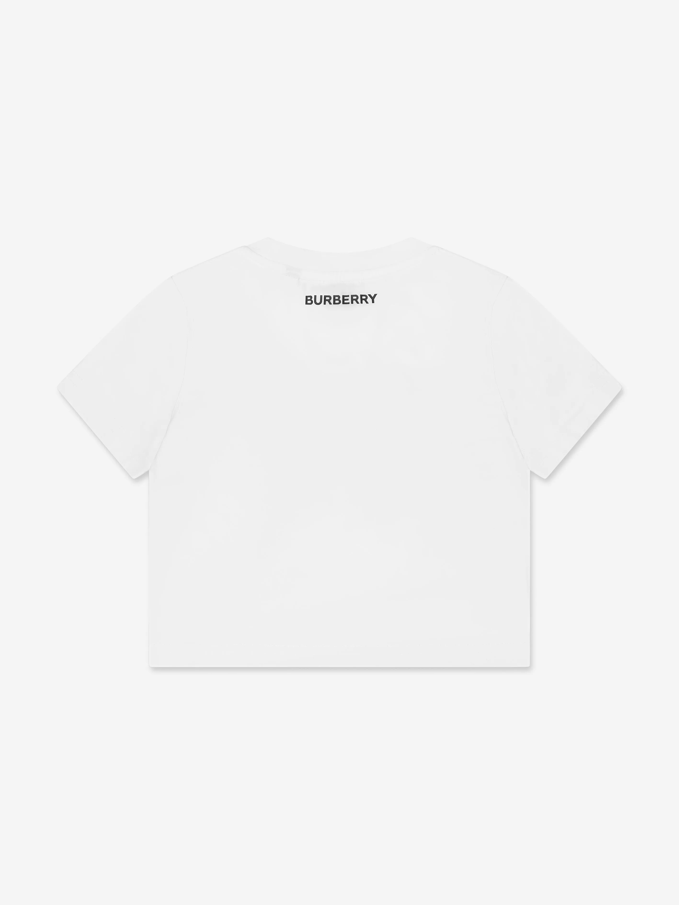 Burberry Girls Cedar Check T-Shirt in White