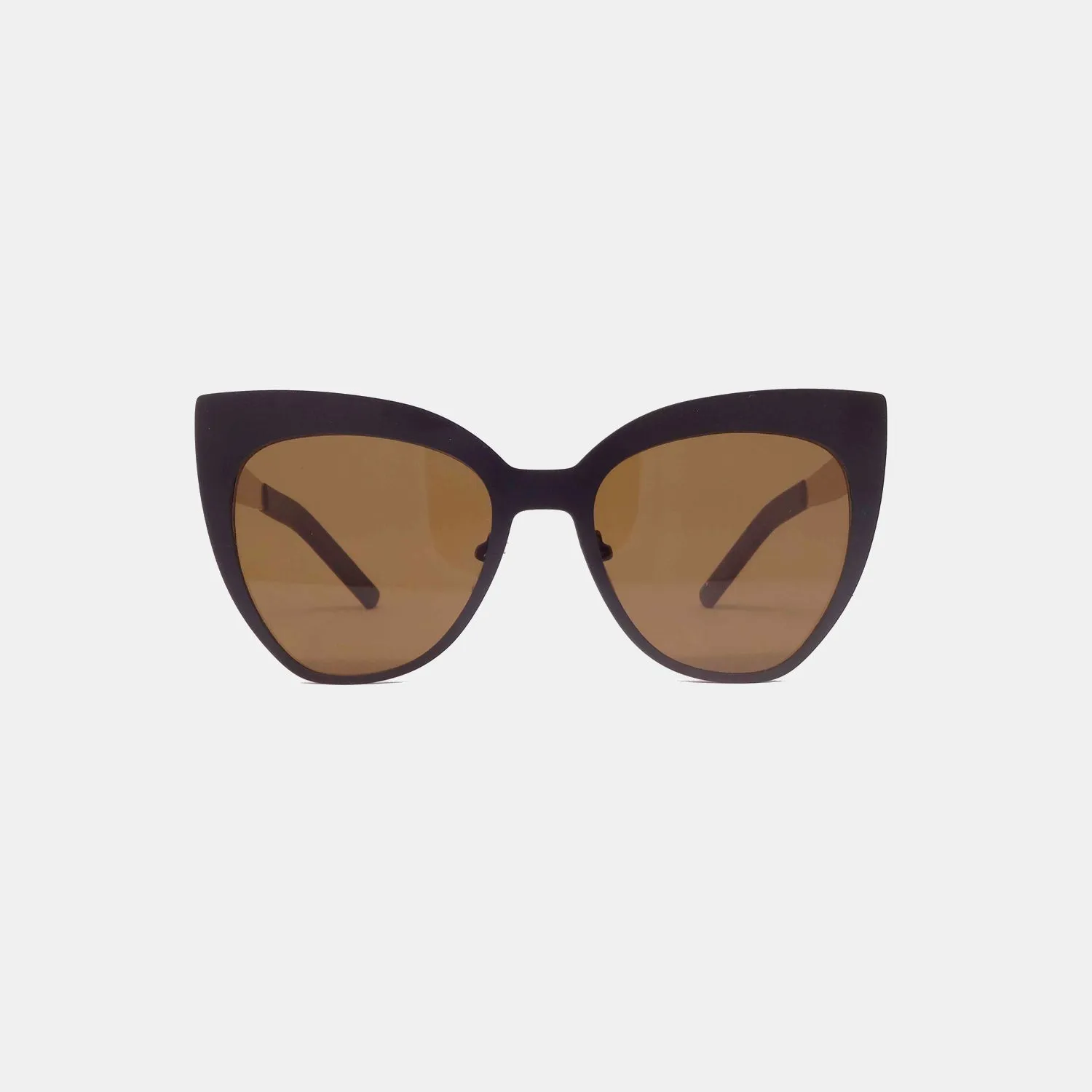 Cat eyed lady - Dark brown and gold