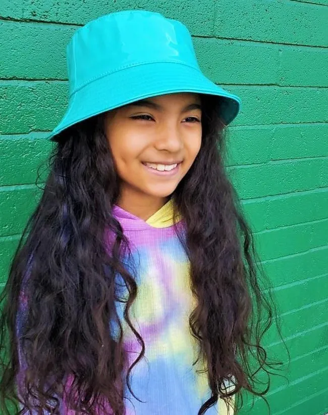 C.C Shiny Rain Bucket Hat in Mint