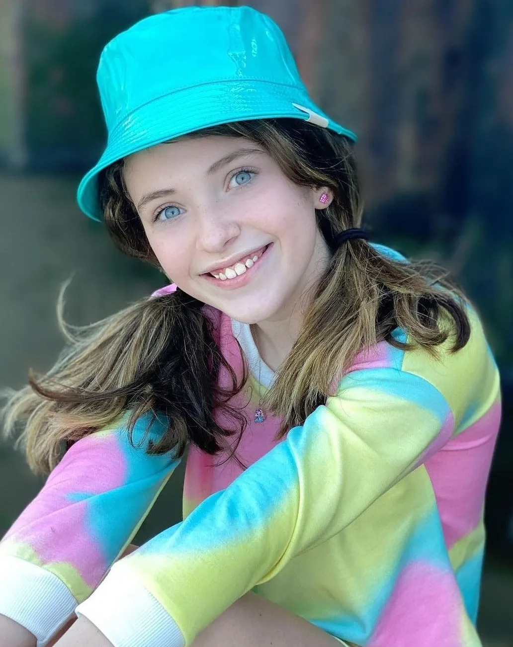 C.C Shiny Rain Bucket Hat in Mint