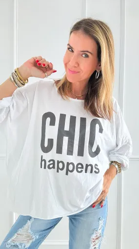 Chic Happens Italian T-Shirt
