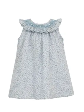 Clara A-Line Sundress - Light Blue Floral