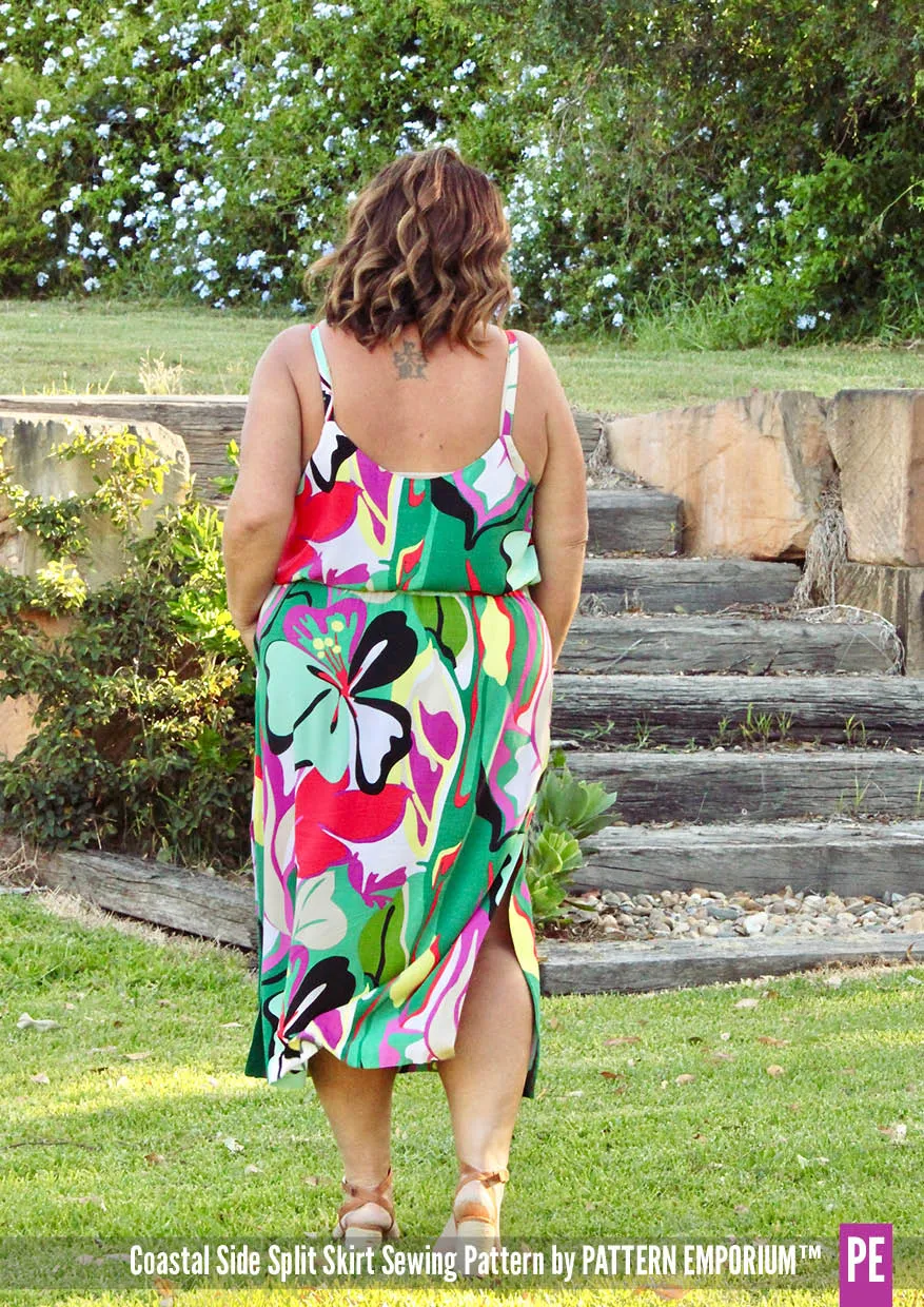 Coastal | Woven Side Split Skirt Sewing Pattern