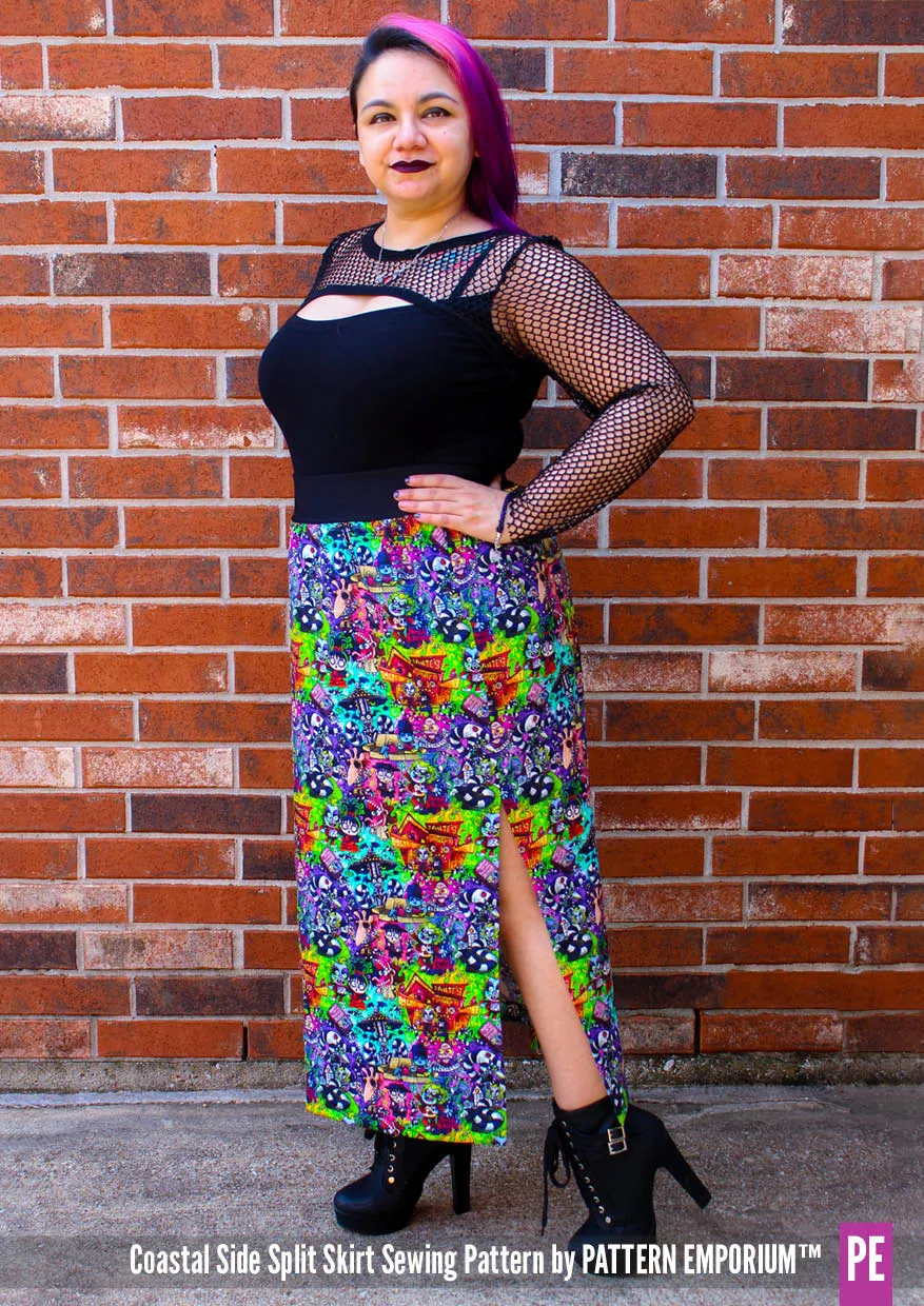 Coastal | Woven Side Split Skirt Sewing Pattern