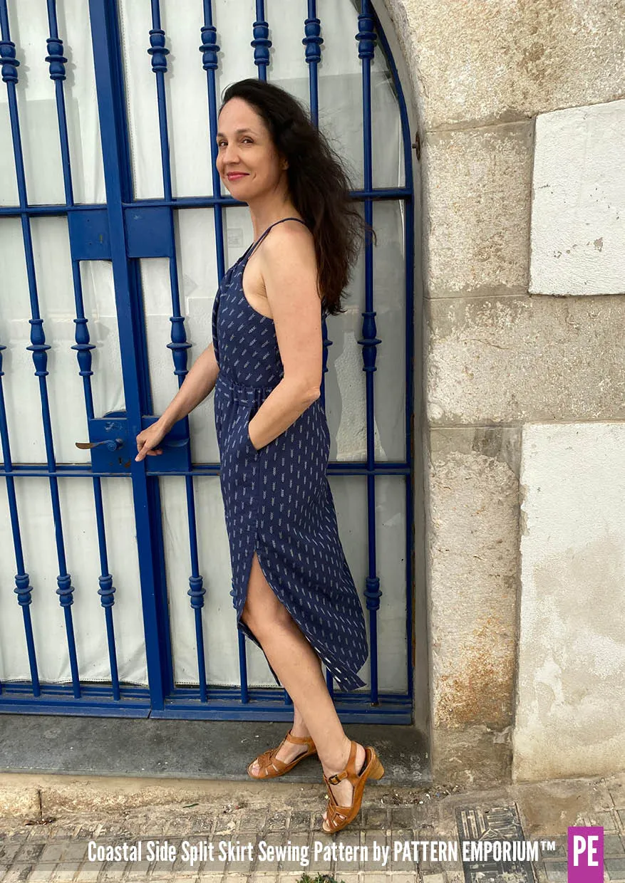 Coastal | Woven Side Split Skirt Sewing Pattern