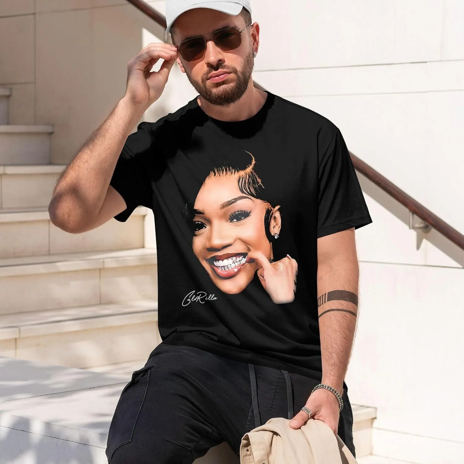 Fashion Adult Cotton T-Shirt Women Men Crew Neck Shirt
