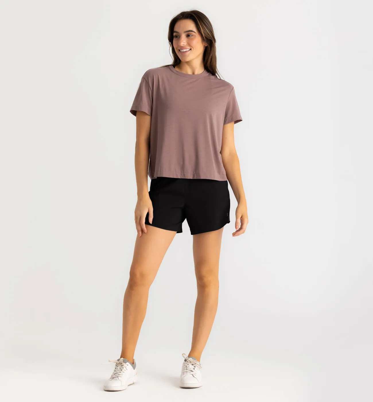 Free Fly W Bamboo Lined Active Breeze Short 3" BLACK