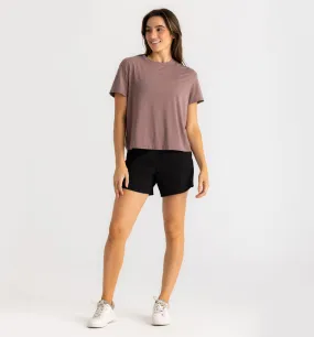 Free Fly W Bamboo Lined Active Breeze Short 3" BLACK