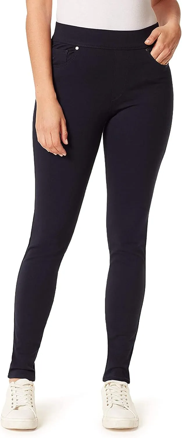 Gloria Vanderbilt Women's Avery Ponte Slim Pull On Pant
