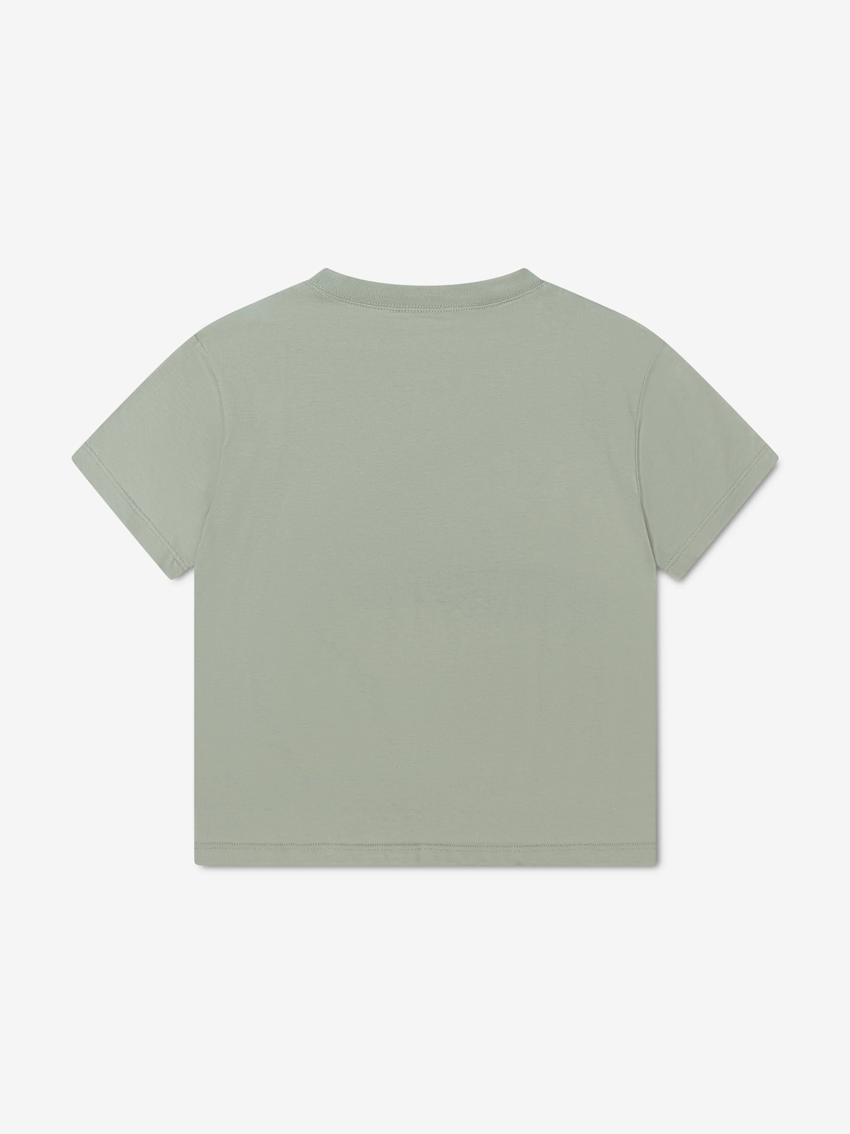 Gucci Boys Logo Print T-Shirt in Green