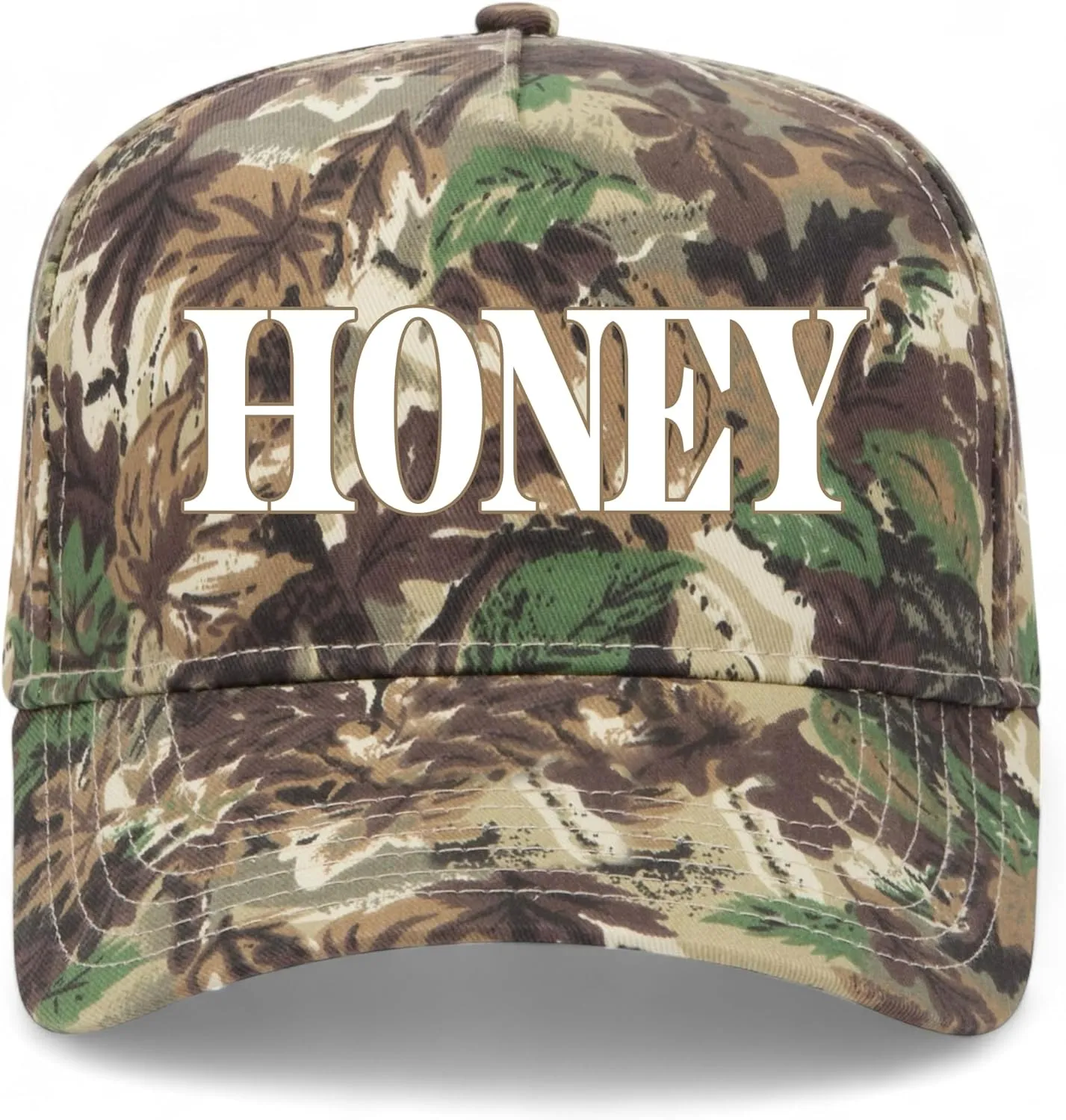 Honey Vintage Trucker Hat | Camo Viral Trendy Cowboy Cowgirl Western | Premium Baseball Hat for Men & Women
