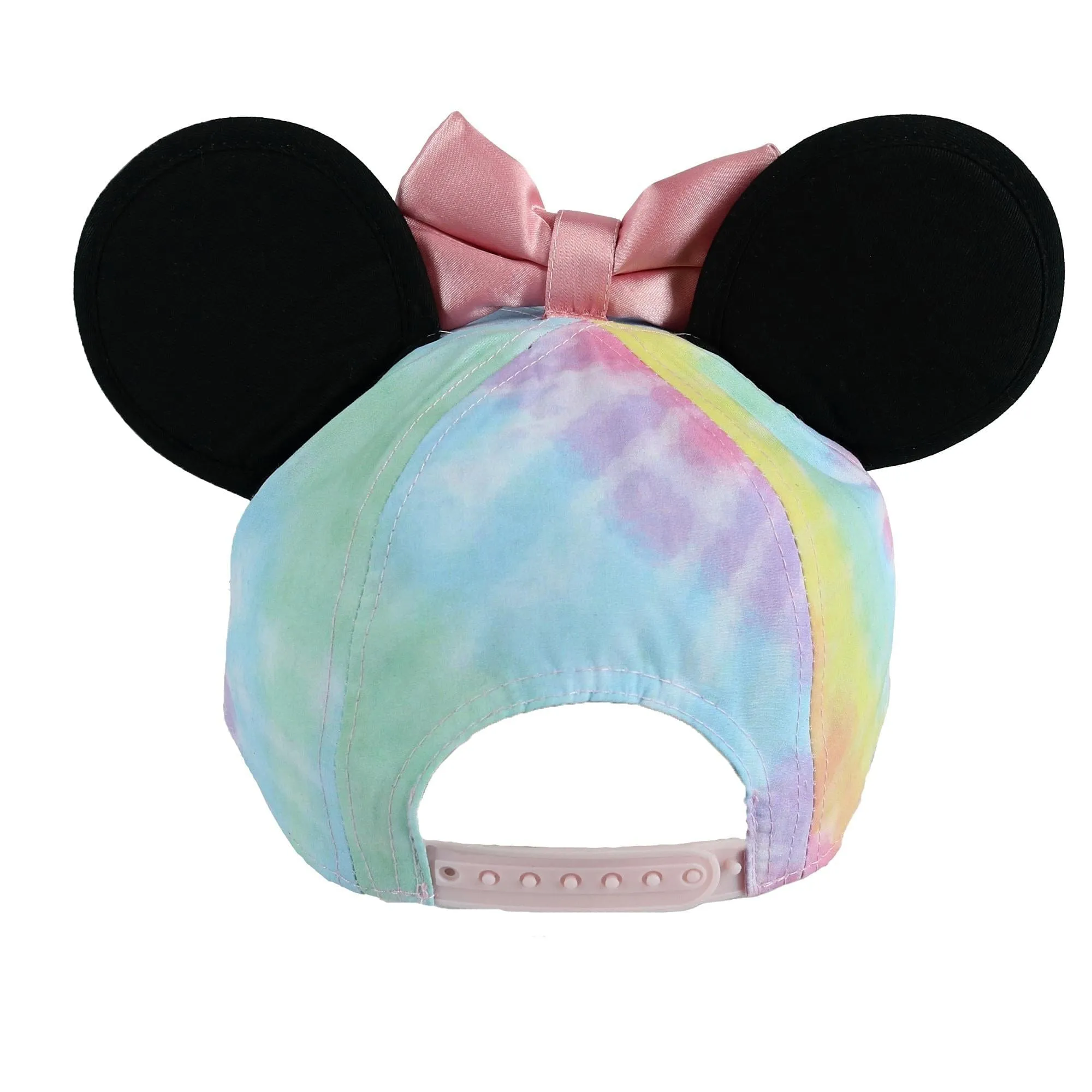 Jerry Leigh Disney Kids' Tie Dye Minnie Mouse Baseball Cap with Bow and 3D Ears