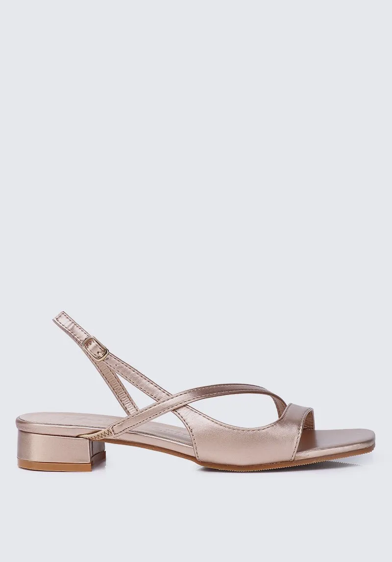 Kathy Comfy Sandals In Rose Gold