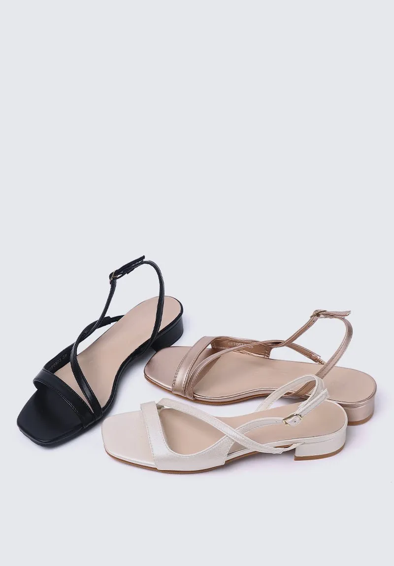 Kathy Comfy Sandals In Rose Gold