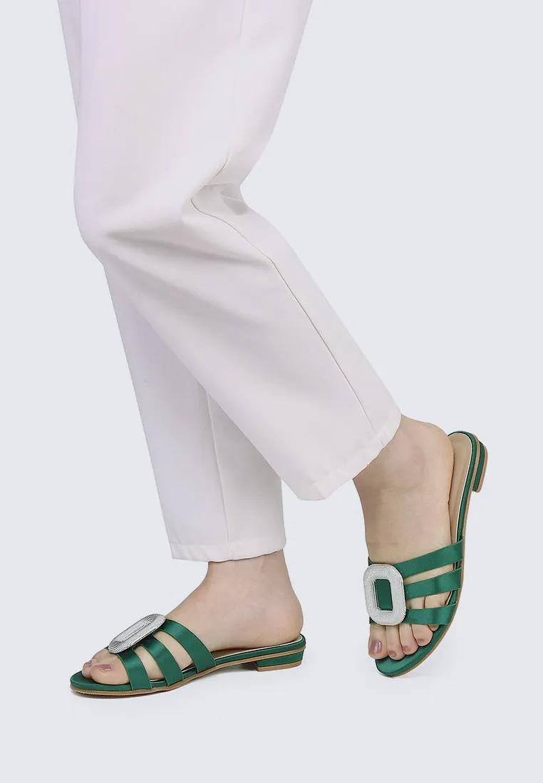 Kaylee Comfy Sandals In Green