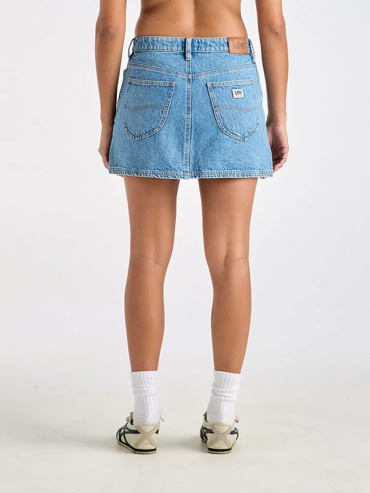 Lee relaxed Mini Skirt Brooklyn Blues