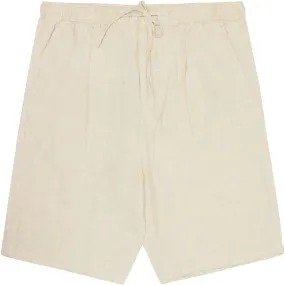 Loose Linen shorts - Yarndyed - Light feather gray