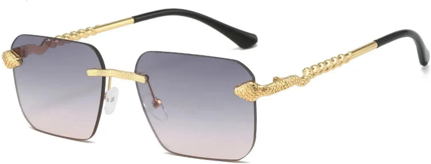 Luxury Sunglasses for Women Popular Rimless Trend Color Eyeglass