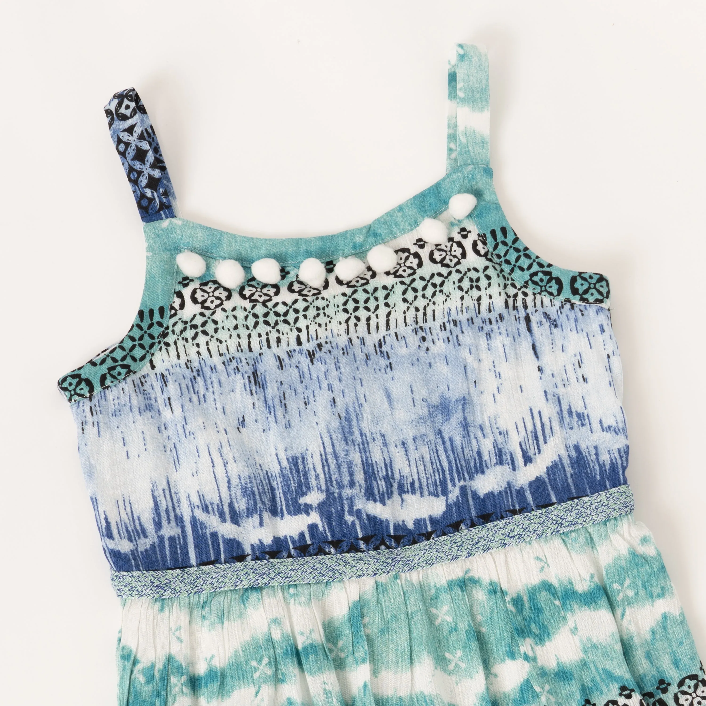 Medallion Pom Pom Dress