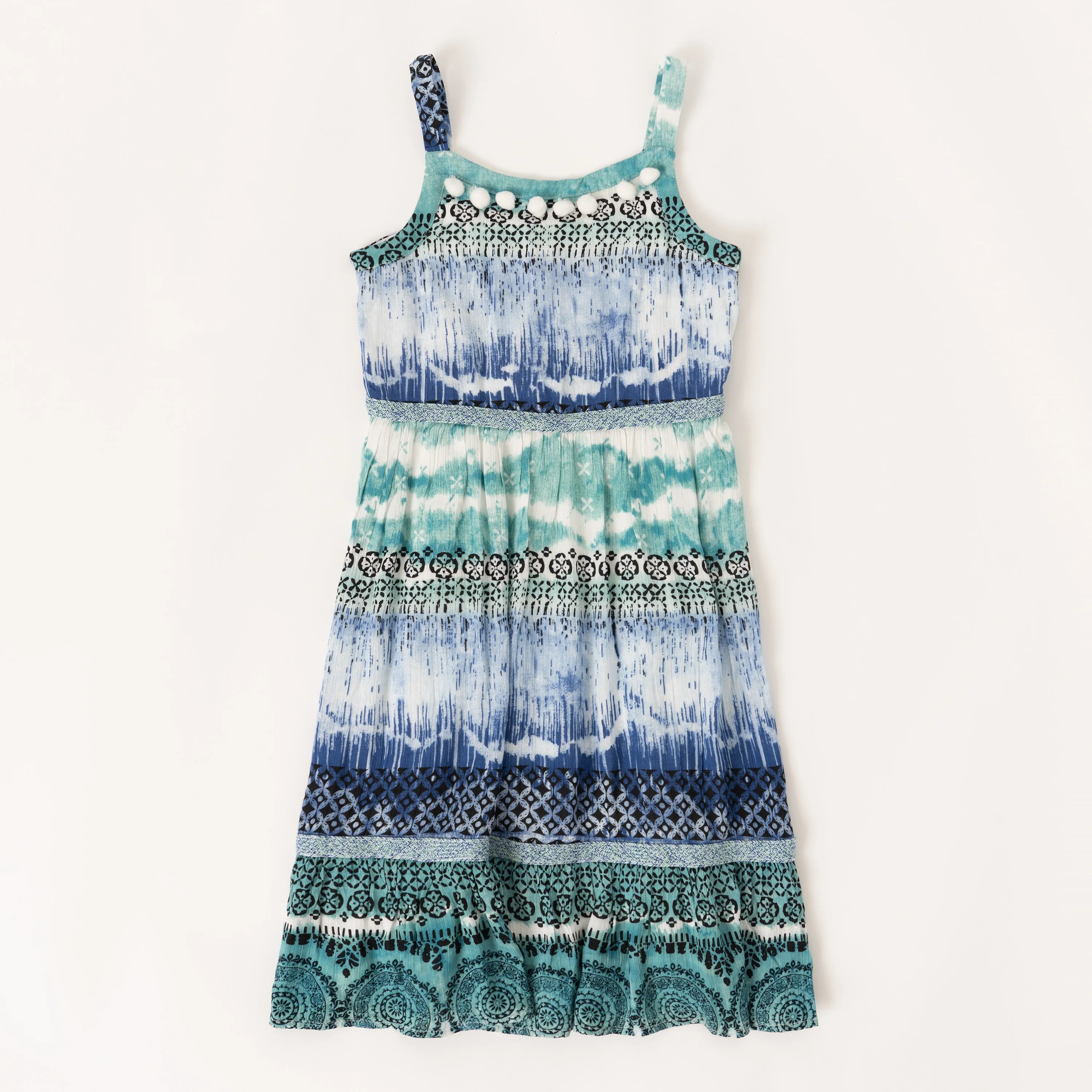 Medallion Pom Pom Dress