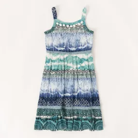 Medallion Pom Pom Dress