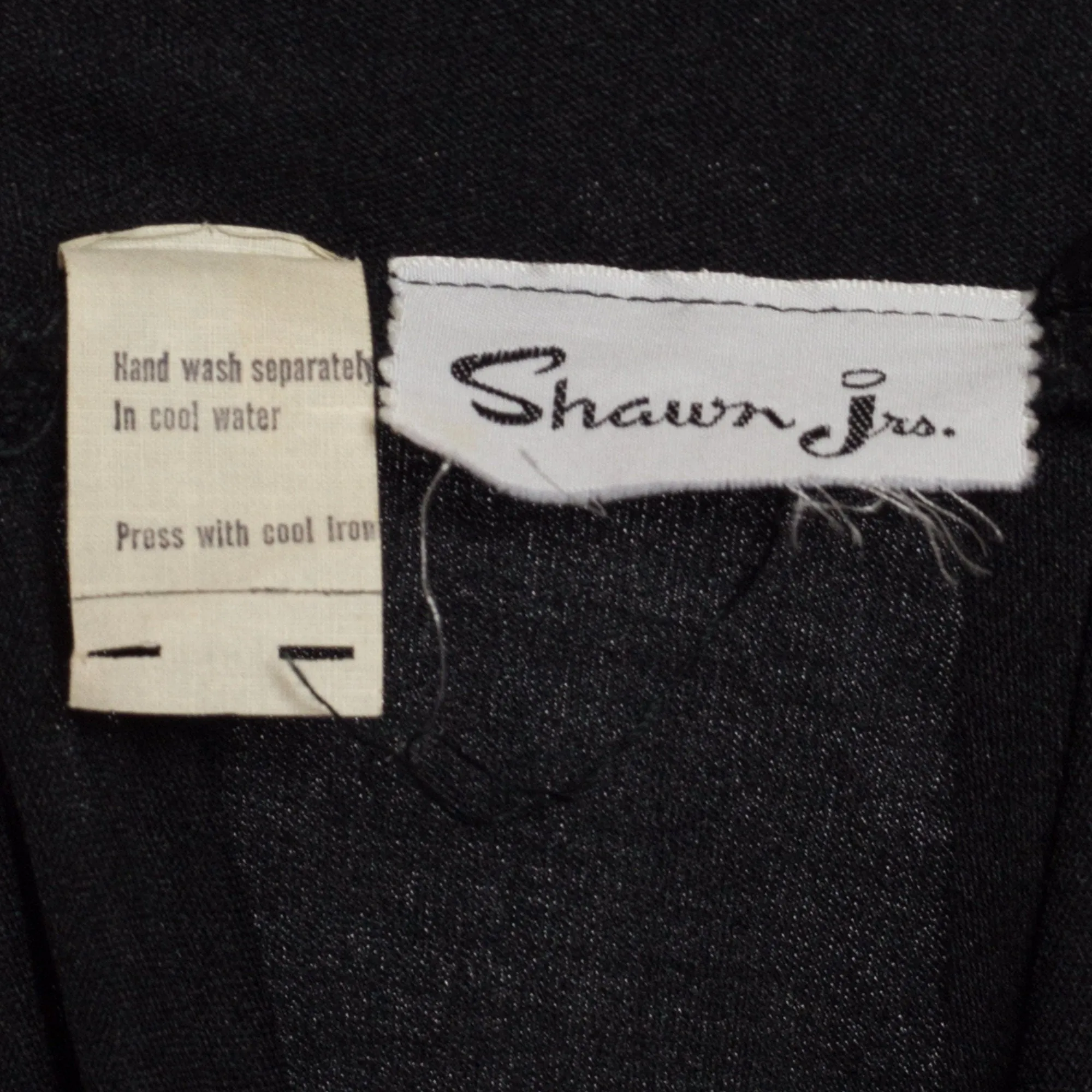 Medium 70s Black Cross Back Sundress