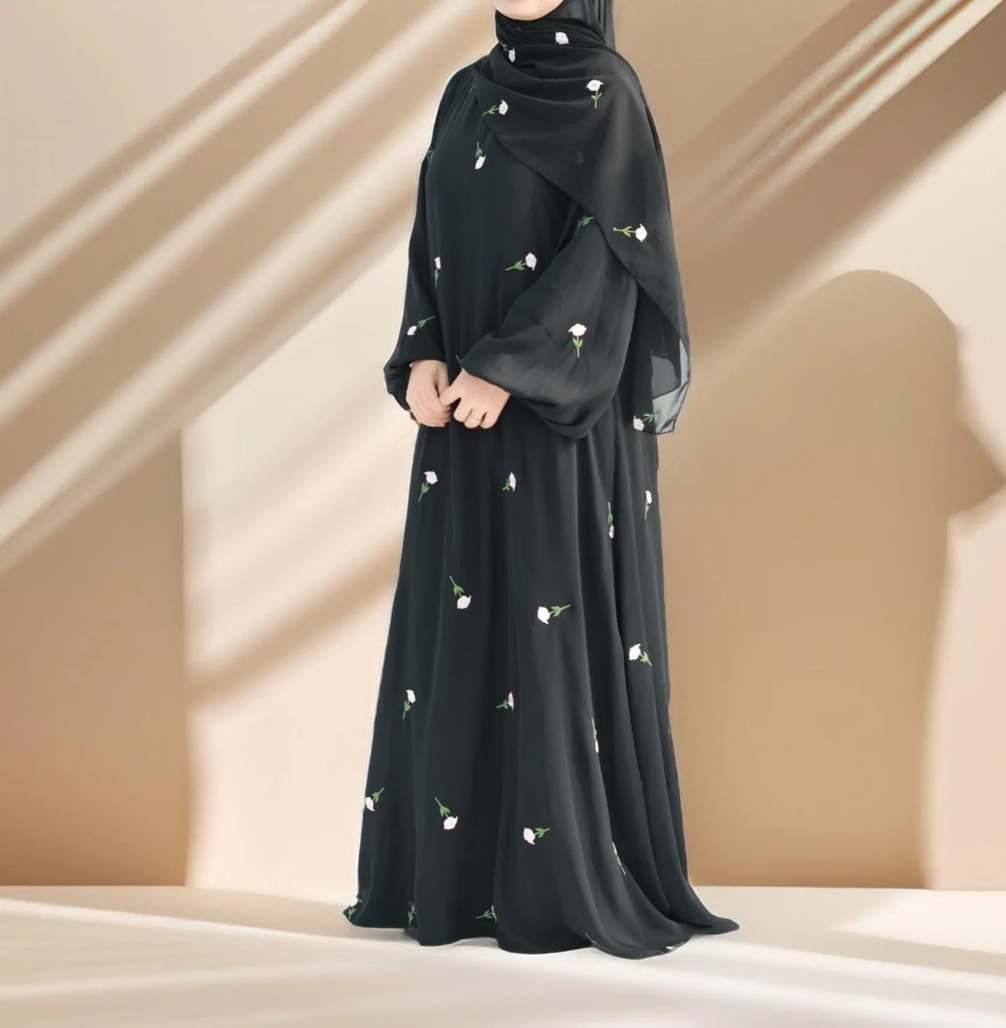 Nadira Maxi Dress with Matching Hijab