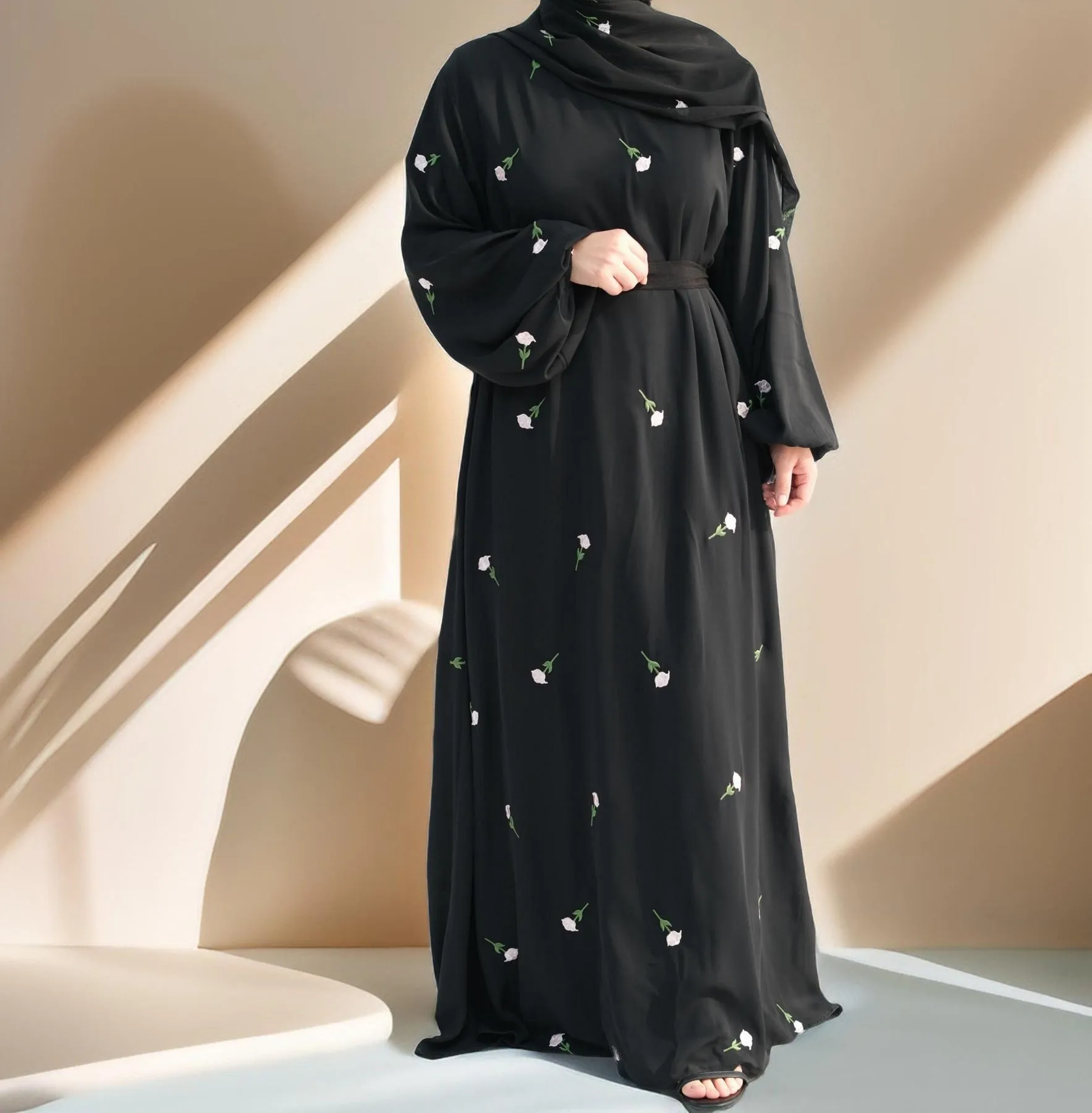 Nadira Maxi Dress with Matching Hijab