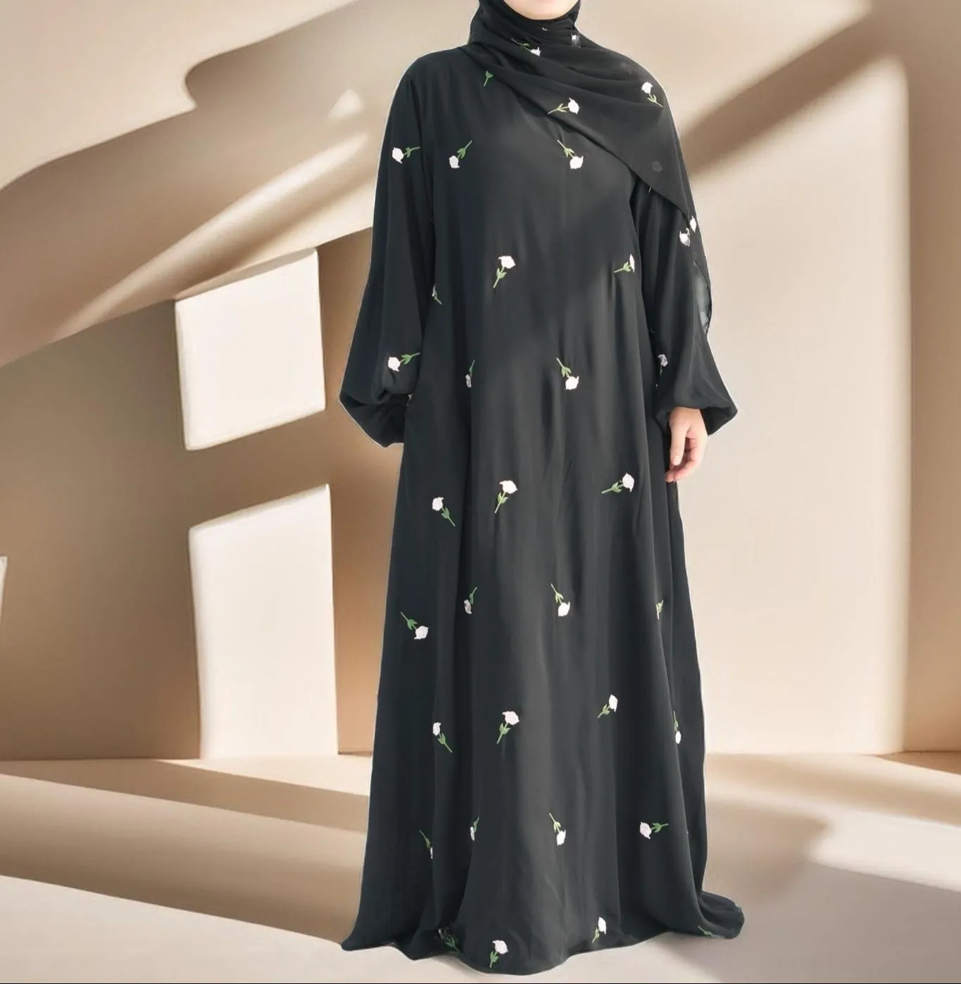 Nadira Maxi Dress with Matching Hijab