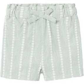 Name It Silt Green Hicheck Shorts