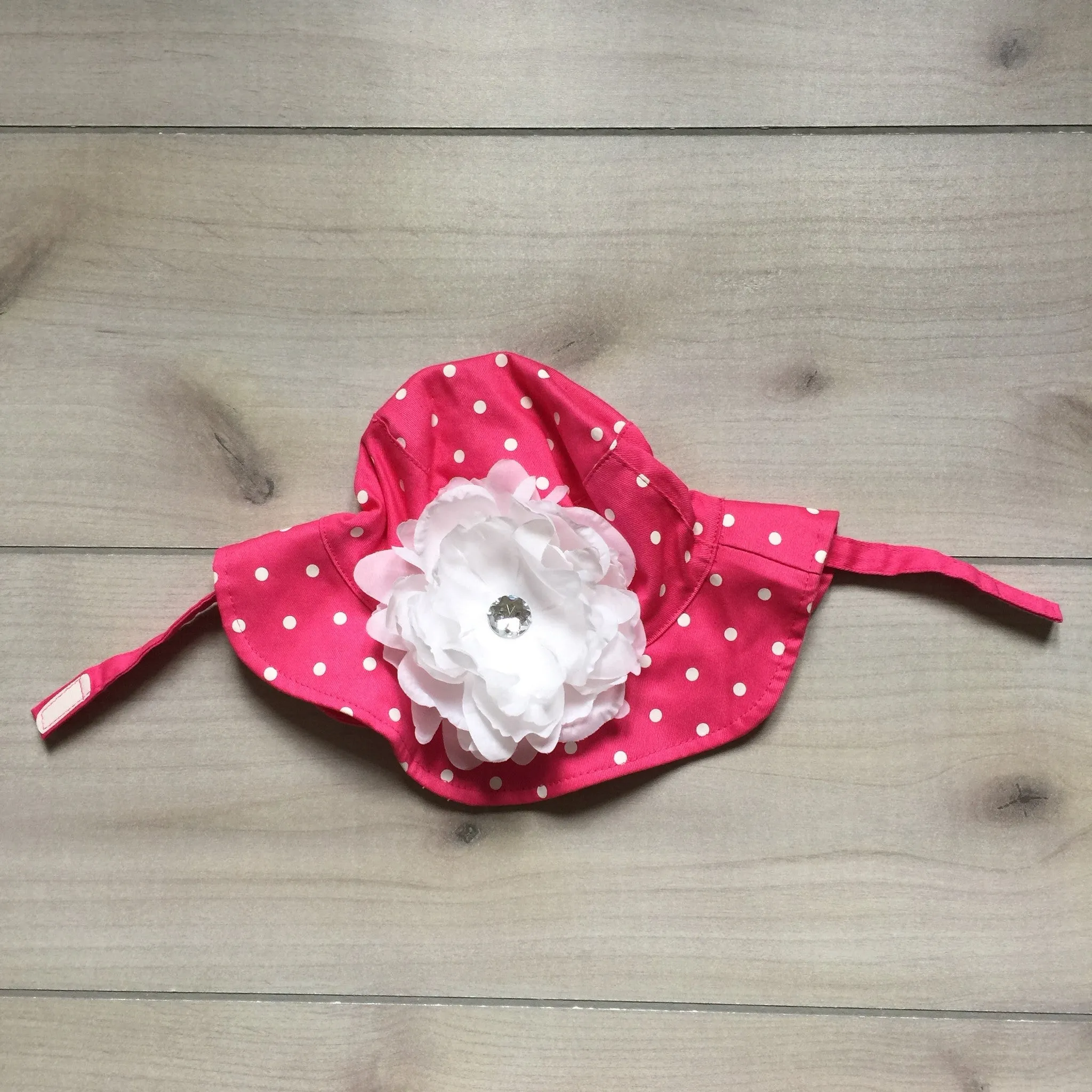 NEW TOBY NYC Pink Polka Sun Hat & Bloomer