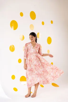 PLEATED MOTIF MAXI