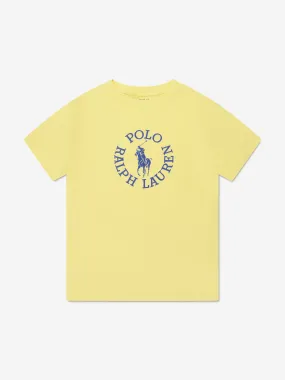 Ralph Lauren Boys Logo T-Shirt in Yellow
