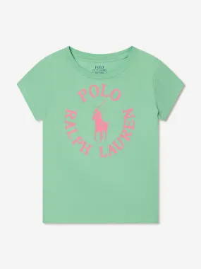 Ralph Lauren Girls Logo T-Shirt in Green