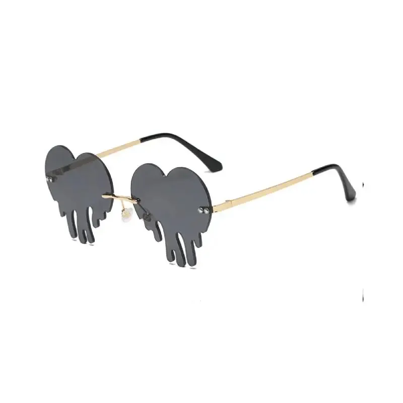 Rimless Sunglasses Heart Shape