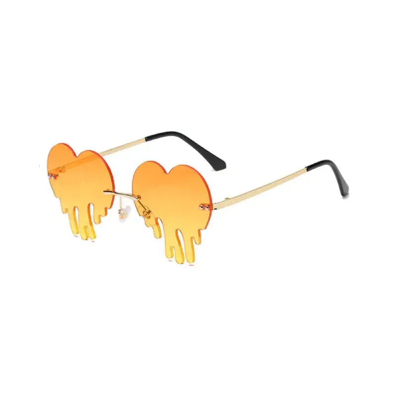 Rimless Sunglasses Heart Shape