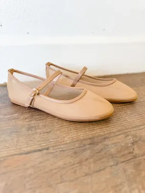 Rosario Camel Mesh Ballet Flats - FINAL SALE