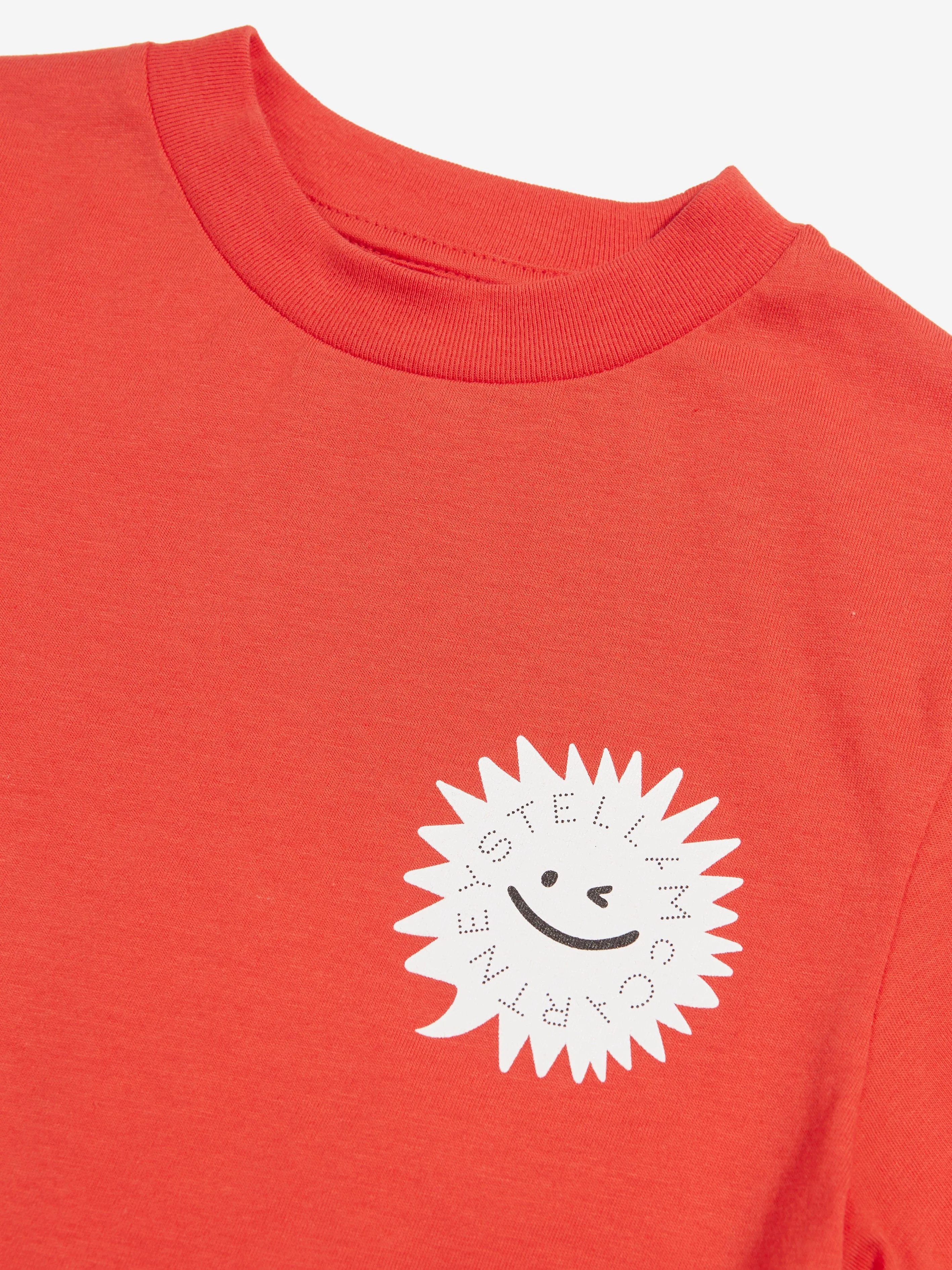 Stella McCartney Boys Cotton Jersey T-Shirt in Red