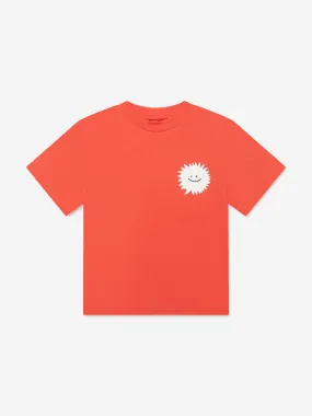 Stella McCartney Boys Cotton Jersey T-Shirt in Red