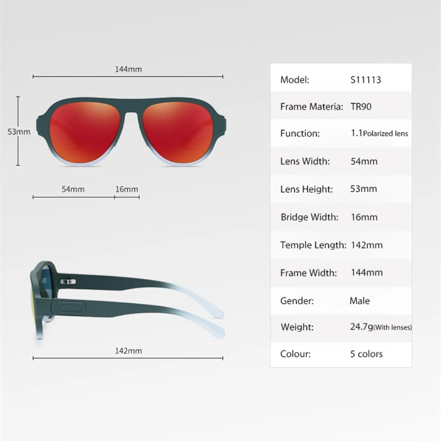 Sunglasses for Women Men Uv400 Frame Driving Fishing Cycling