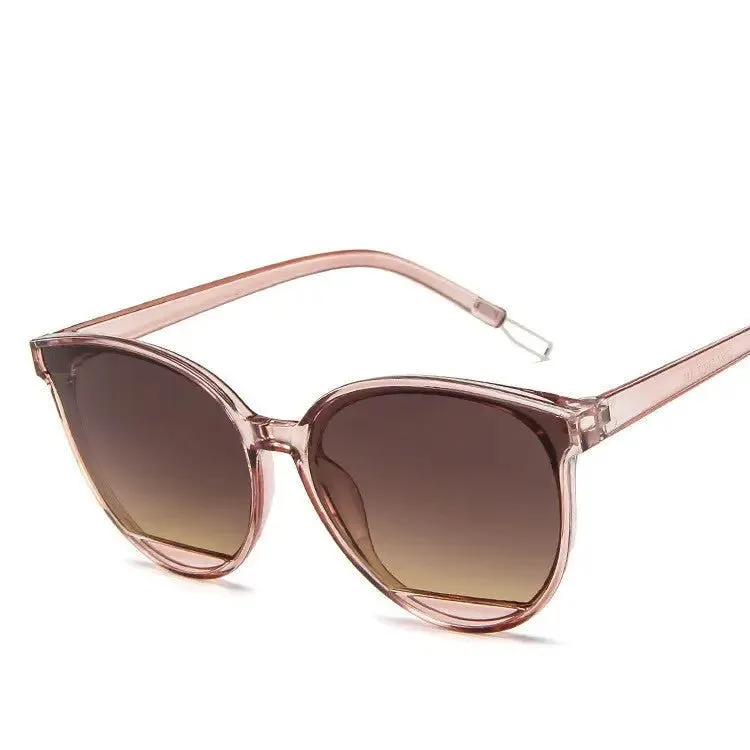 Sunglasses Ladies Round Frame 100% UV Protection PC Frame
