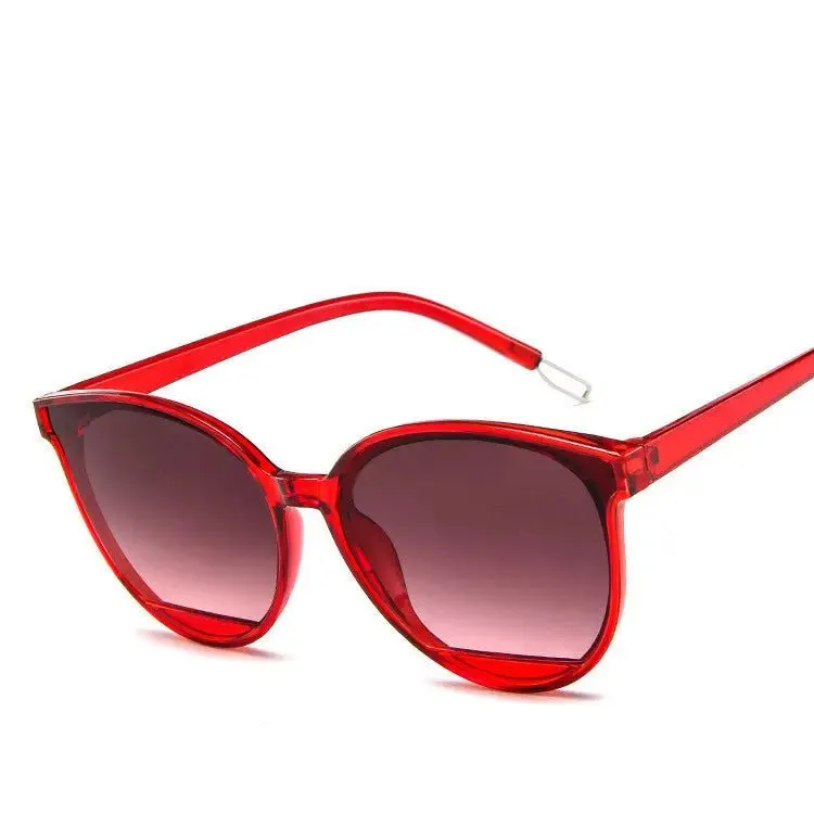 Sunglasses Ladies Round Frame 100% UV Protection PC Frame